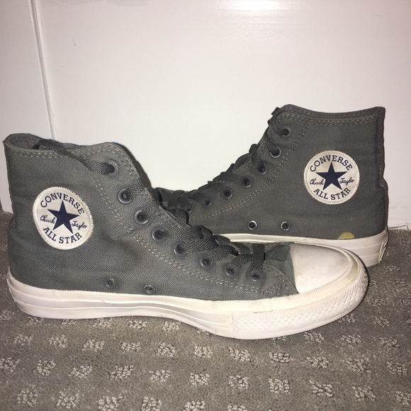 charcoal grey converse high tops